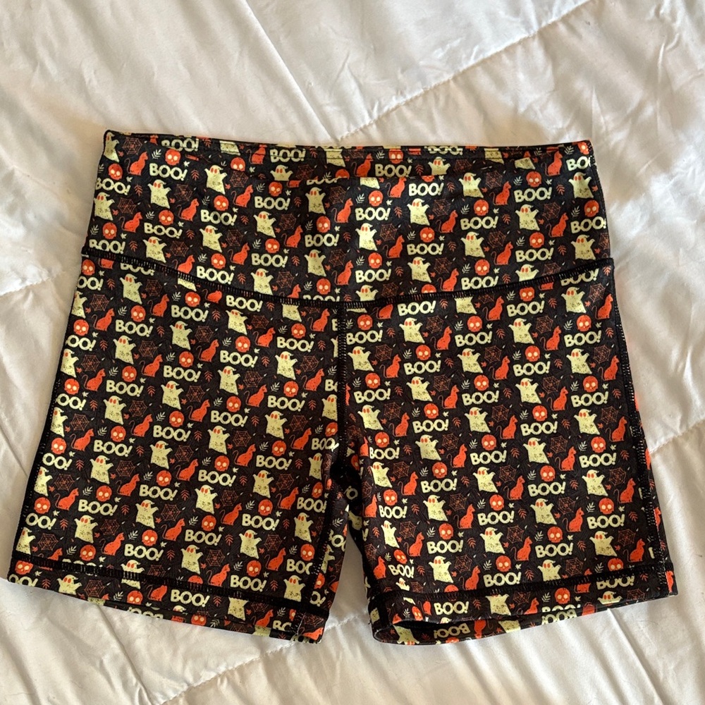 Halloween Women's Athletic Shorts - 5” no-ride athletic spandex